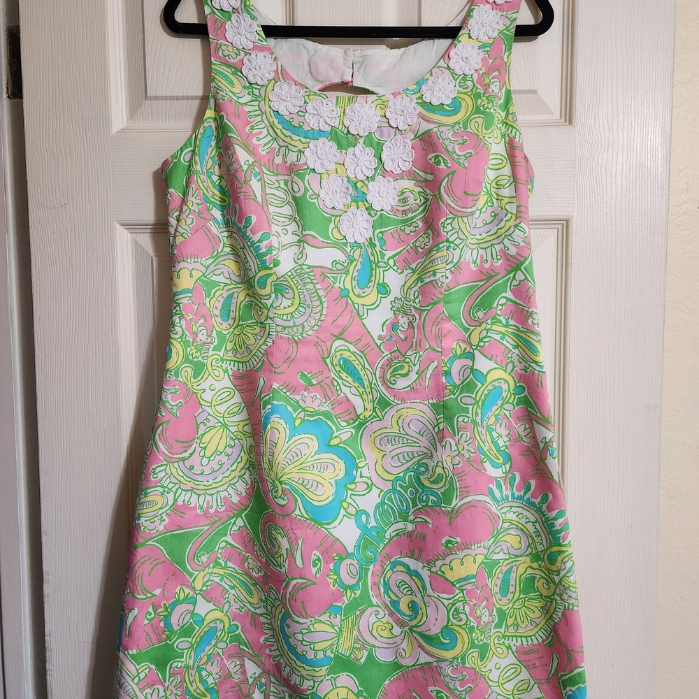 Lilly Pulitzer Pink and Green Mini Dress